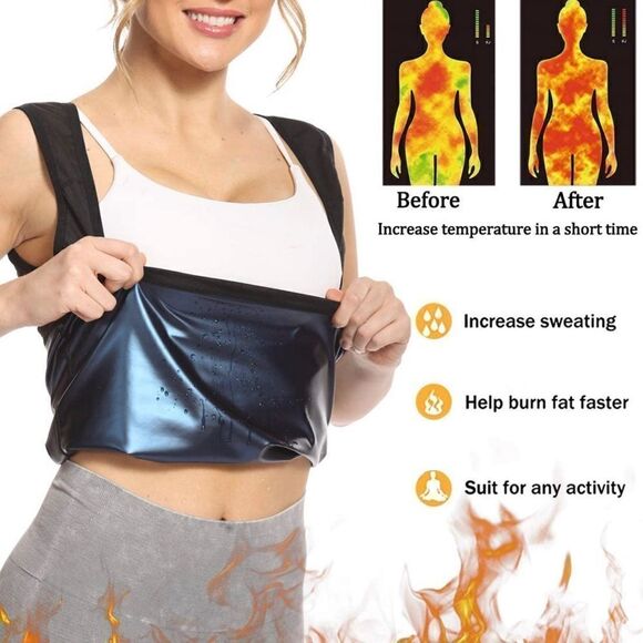 Sauna Sweat Enhancing Vest Waist Trainer - Picture 3 of 5